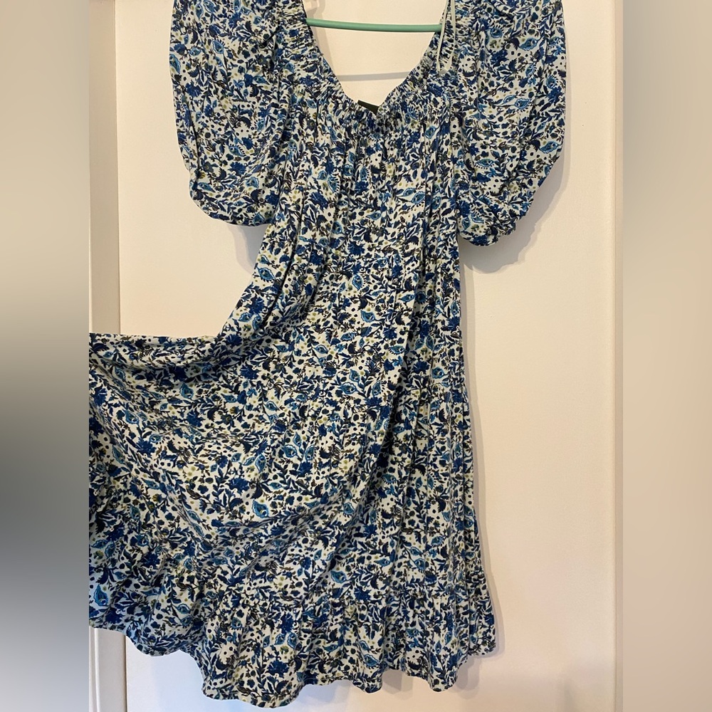 off the shoulder floral dress